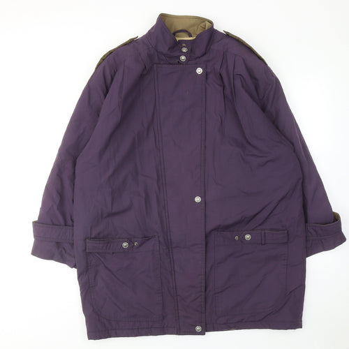 C&A Womens Purple Jacket Size 14 Zip