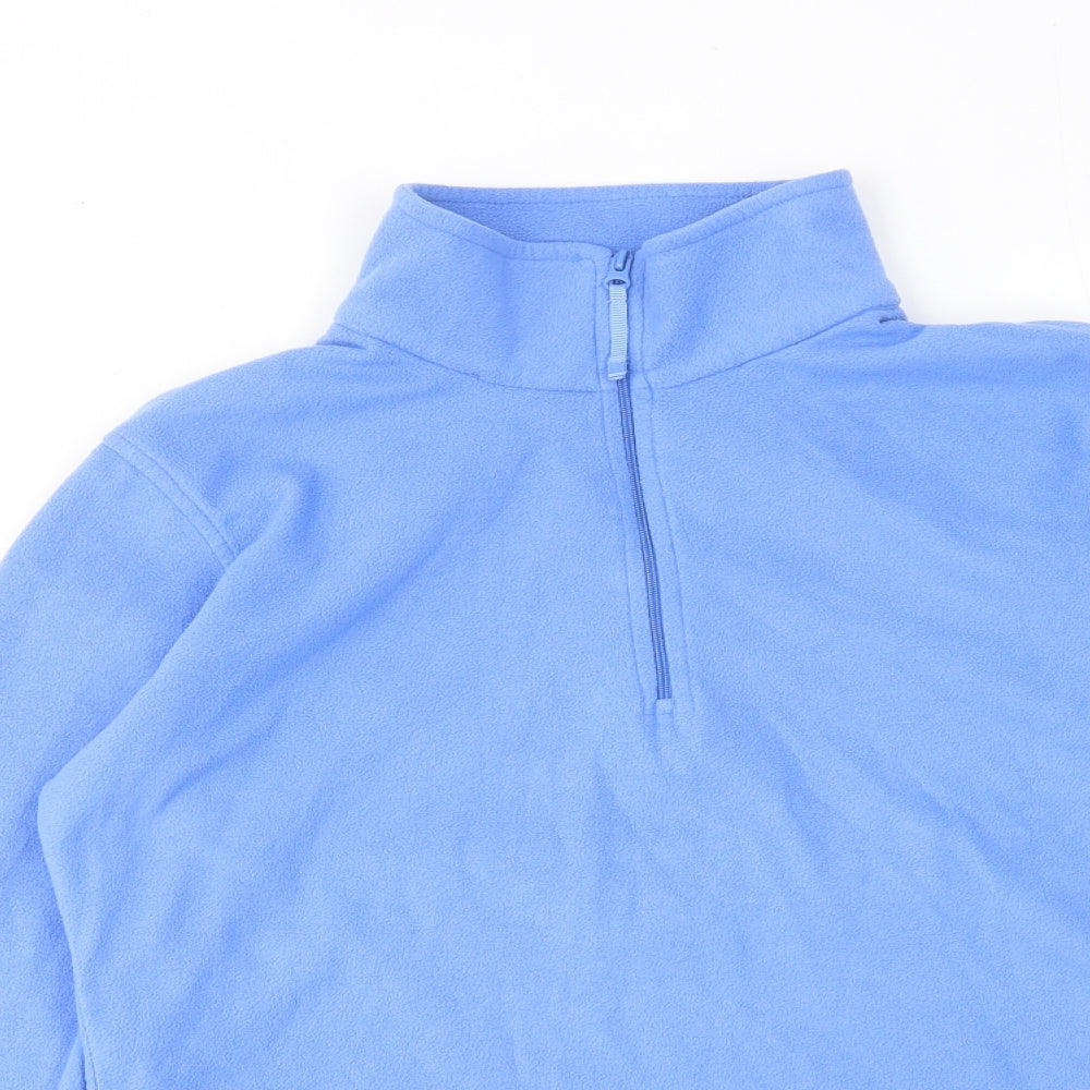 Mountain Warehouse Mens Blue Polyester Pullover Sweatshirt Size M