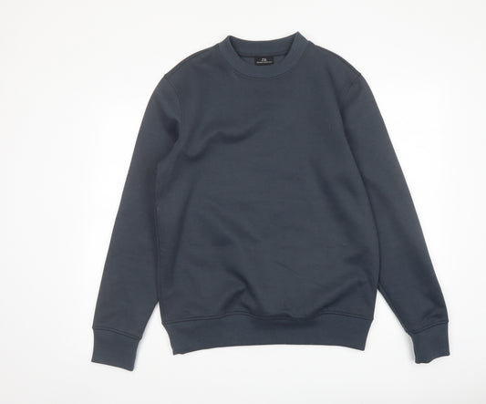 River Island Mens Grey Polyester Pullover Sweatshirt Size M