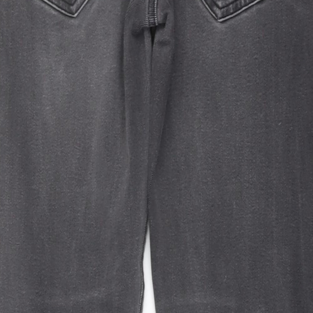 Burton Mens Grey Cotton Skinny Jeans Size 30 in L27 in Regular Button