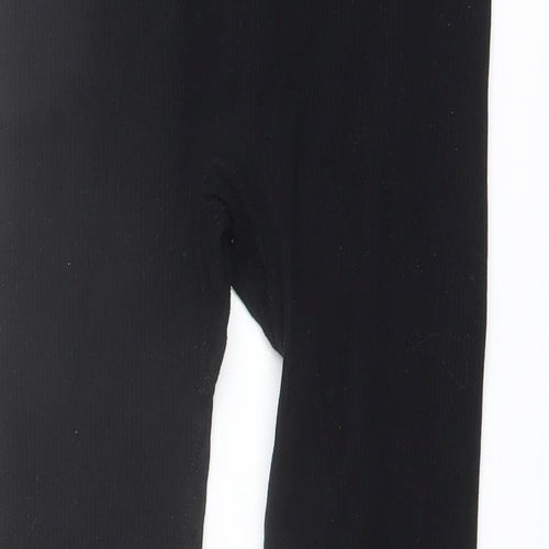 URB Sport Womens Black Polyamide Compression Leggings Size S L21 in Regular Pullover
