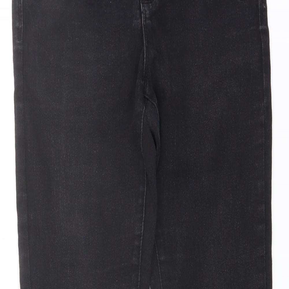 Denim & Co. Womens Black Cotton Skinny Jeans Size 10 L27 in Regular Button