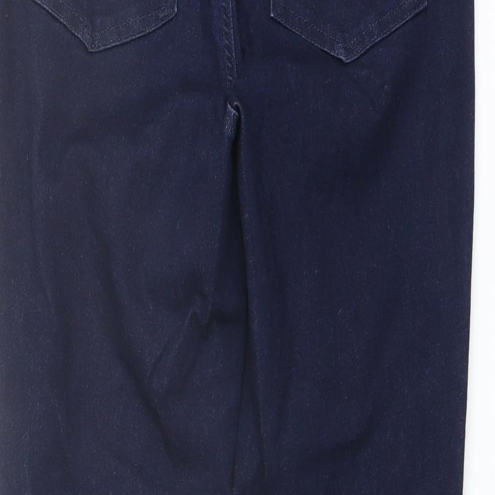 TU Womens Blue Cotton Skinny Jeans Size 10 L25 in Regular Button