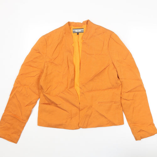 NEXT Womens Orange Jacket Blazer Size 14