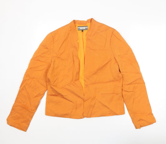 NEXT Womens Orange Jacket Blazer Size 14