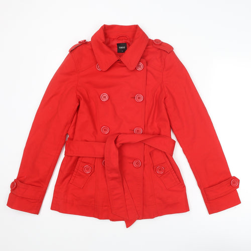 Oasis Womens Red Jacket Size S Button