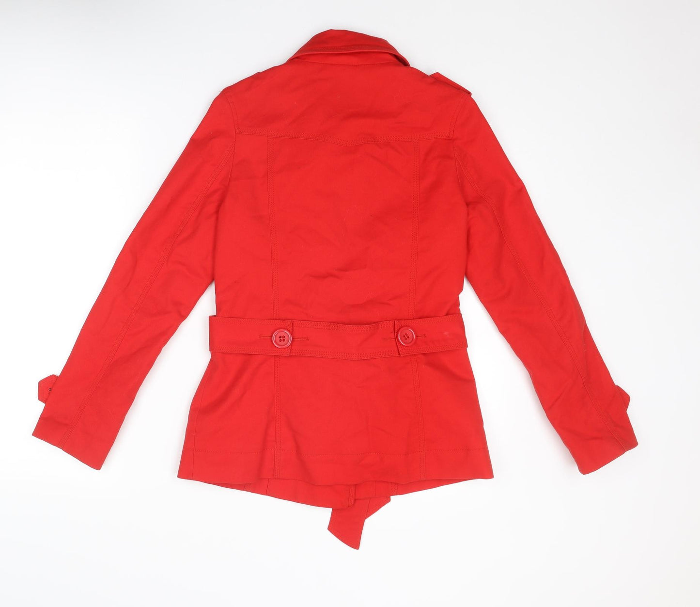 Oasis Womens Red Jacket Size S Button