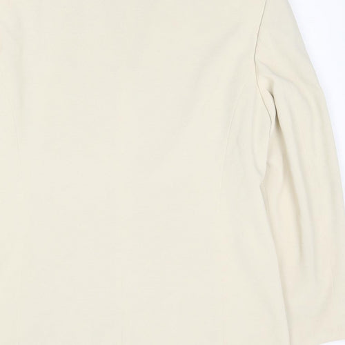 Betty Barclay Womens Beige Jacket Blazer Size 14 Button