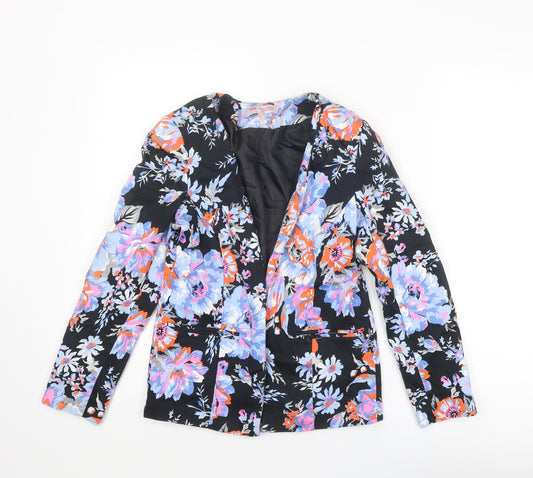 ASOS Womens Multicoloured Floral Jacket Blazer Size 10