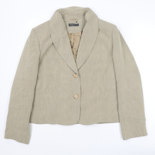 Alex & Co Womens Beige Jacket Blazer Size 20 Button