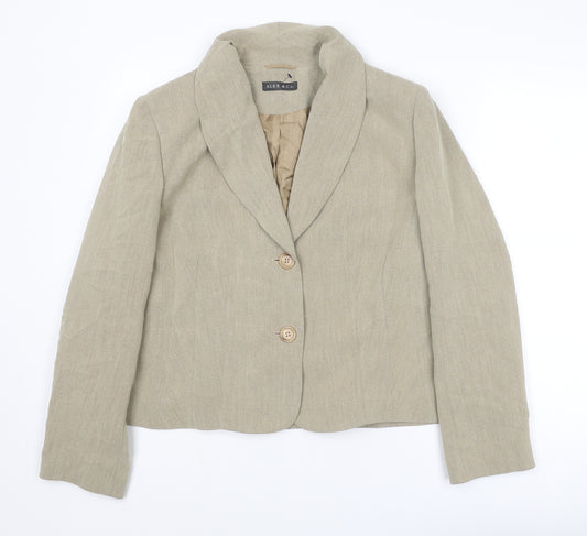 Alex & Co Womens Beige Jacket Blazer Size 20 Button