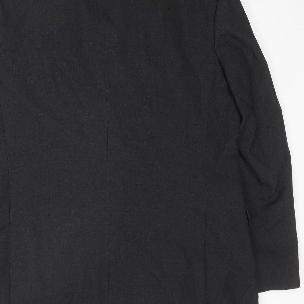 Thomas Nash Mens Black Wool Jacket Suit Jacket Size 40 Regular