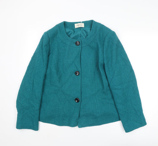 Eastex Womens Blue Jacket Size 18 Button