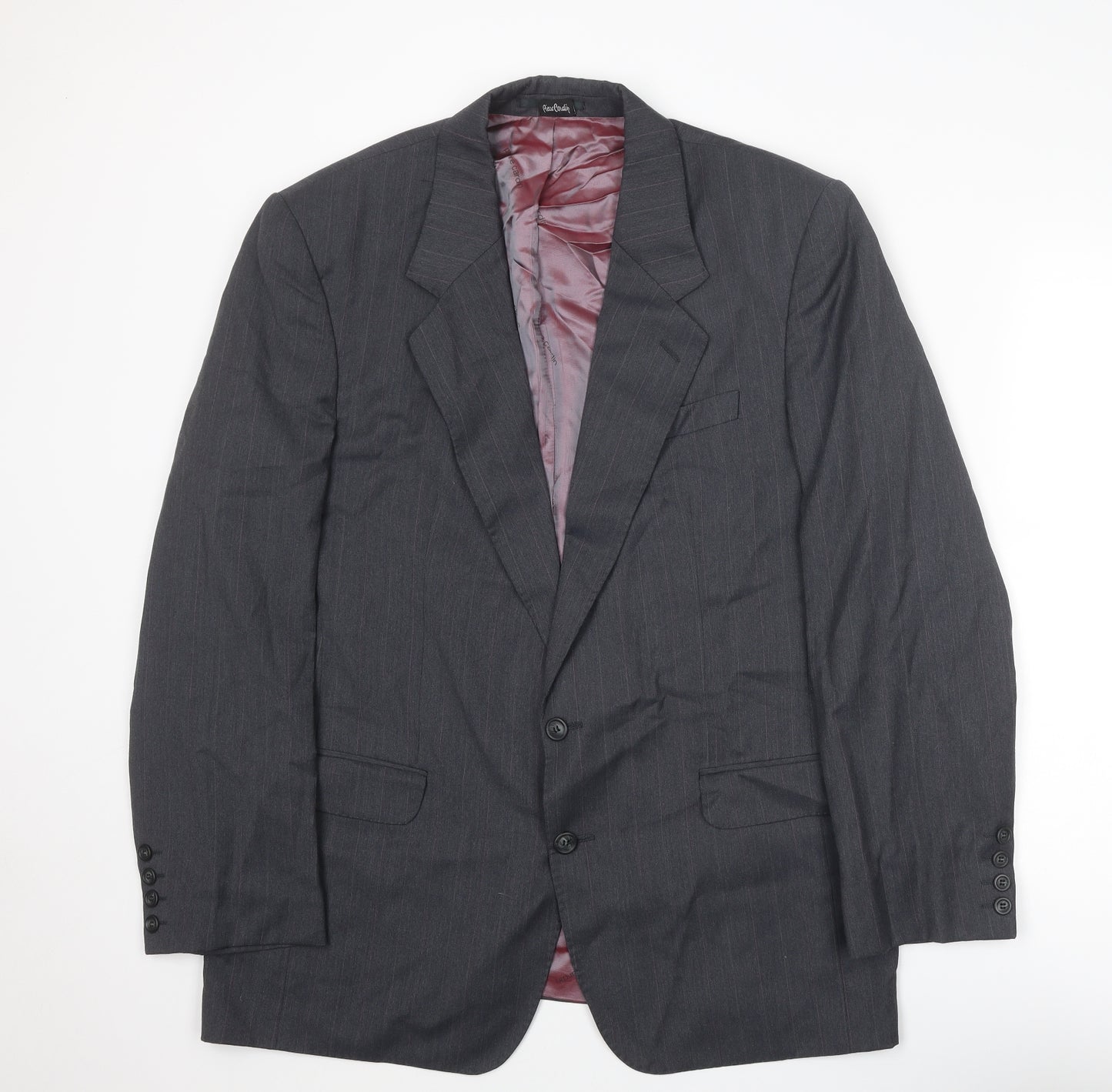Pierre Cardin Mens Grey Wool Jacket Suit Jacket Size 44 Regular