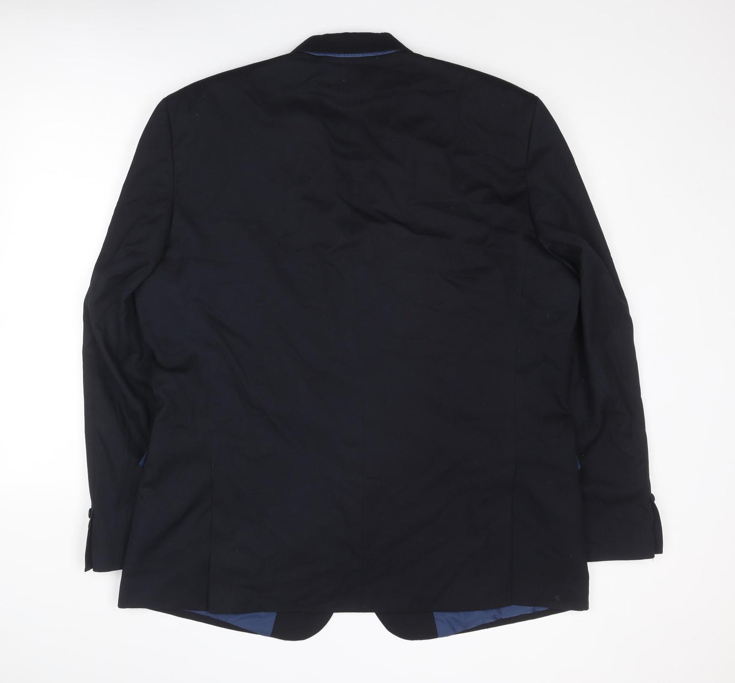 Marks and Spencer Mens Blue Polyester Jacket Suit Jacket Size 48 Regular