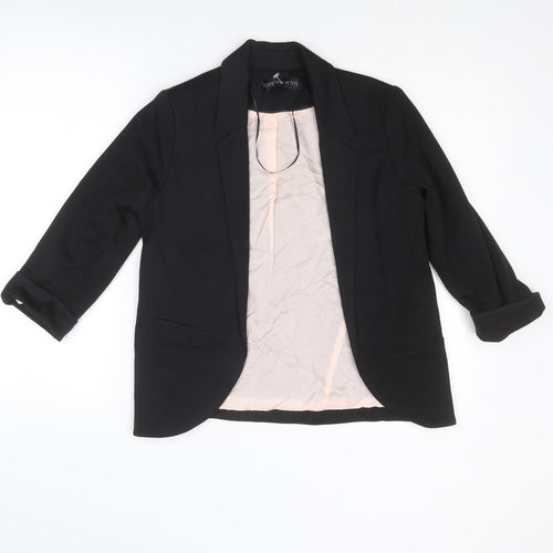 Topshop Womens Black Jacket Blazer Size 6