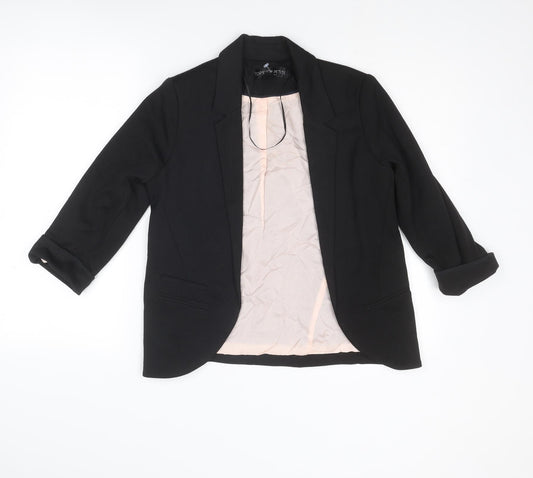 Topshop Womens Black Jacket Blazer Size 6