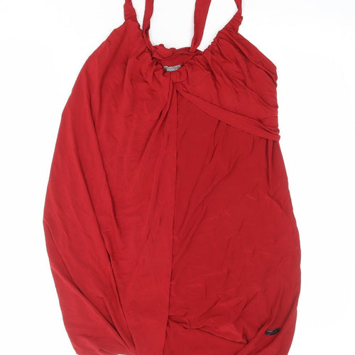 Firetrap Womens Red Viscose Camisole Tank Size L Scoop Neck - Draped