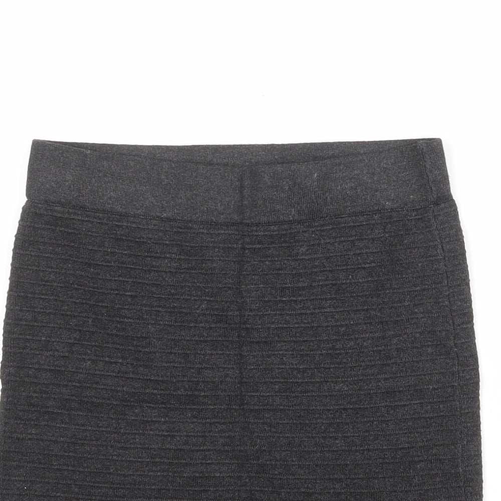 New Look Womens Grey Polyester Bandage Skirt Size 12