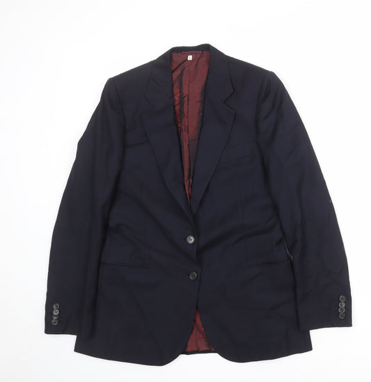 Vincci Mens Blue Polyester Jacket Suit Jacket Size 44 Regular