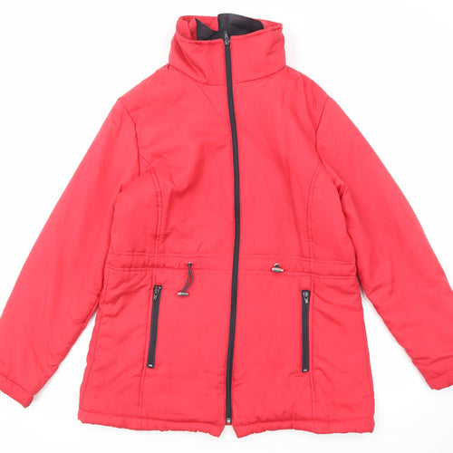 Anne De Lancay Womens Red Jacket Size S Zip