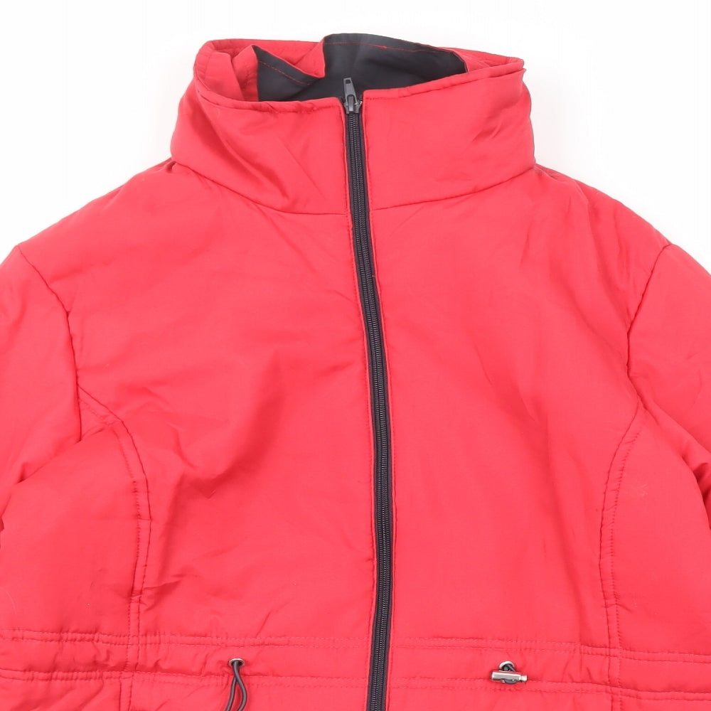 Anne De Lancay Womens Red Jacket Size S Zip