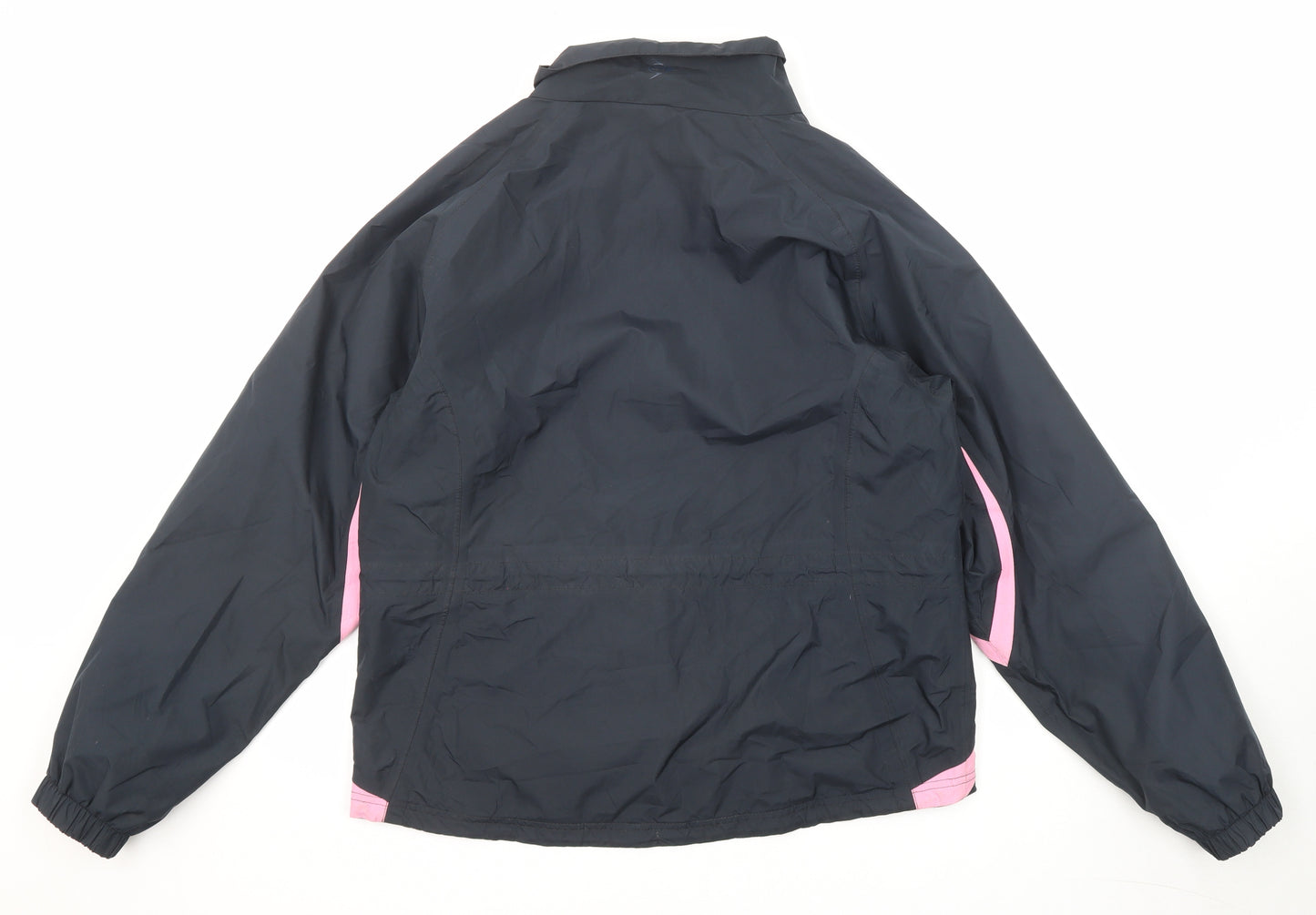 Dunlop Womens Black Windbreaker Jacket Size 16 Zip