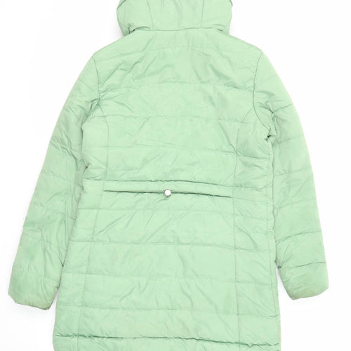 Regatta Womens Green Quilted Coat Size 10 Zip