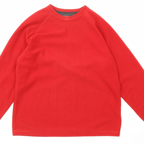 Marks and Spencer Mens Red Polyester Pullover Sweatshirt Size L