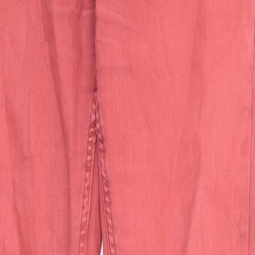Conbipel Womens Red Cotton Straight Jeans Size 32 in Regular Zip