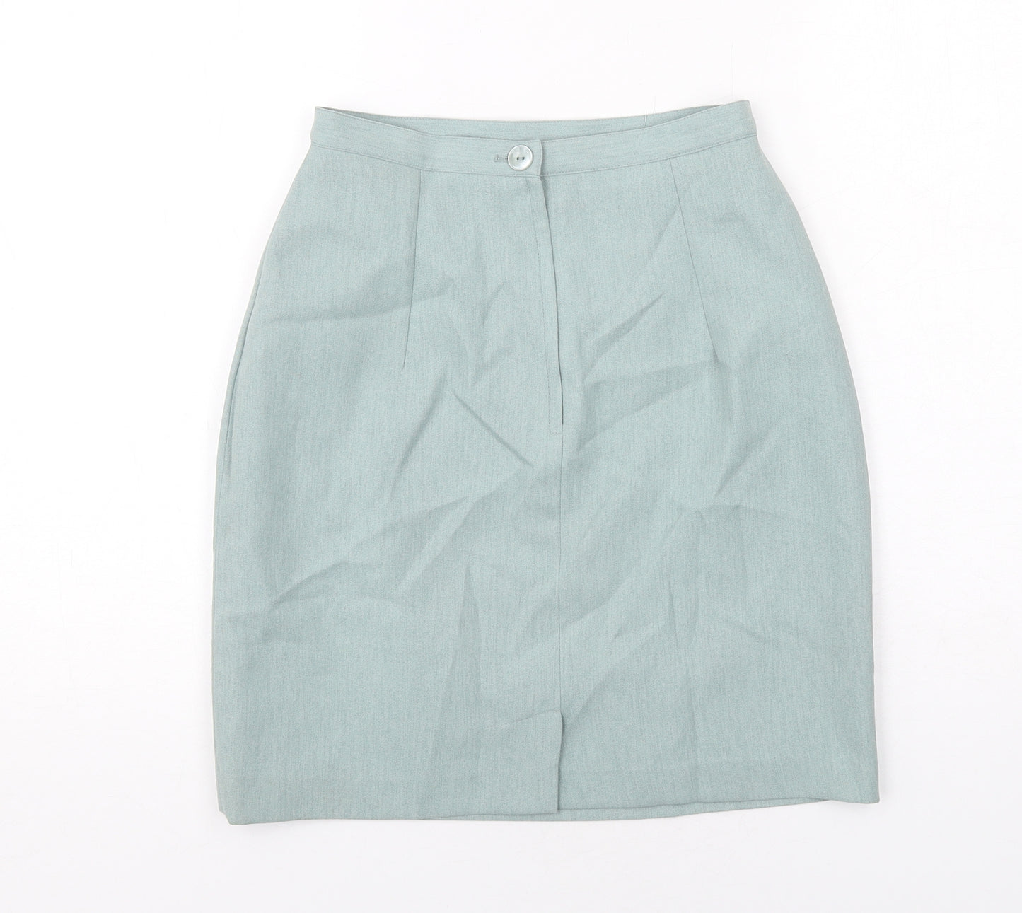 Modern Classics Womens Green Polyester Straight & Pencil Skirt Size 10 Zip