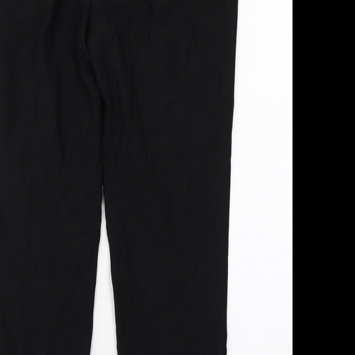 Untold Womens Black Polyester Trousers Size 10 Regular Zip