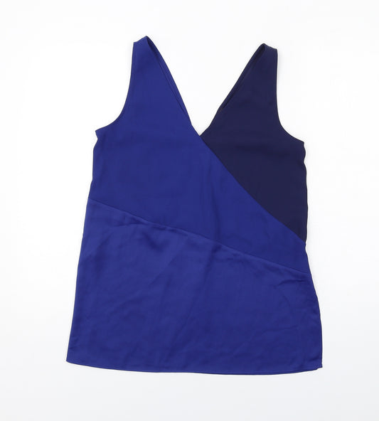 Limited Edition Womens Blue Polyester Basic Tank Size 10 V-Neck
