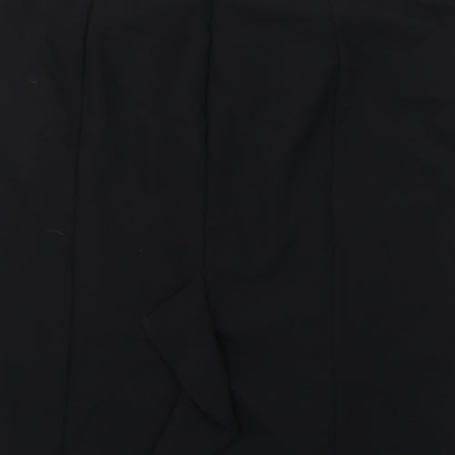 Autograph Womens Black Polyester Straight & Pencil Skirt Size 14 Zip