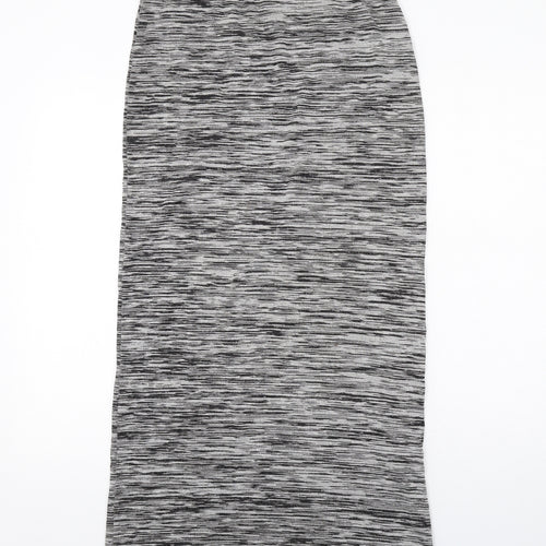 New Look Womens Grey Polyester Maxi Skirt Size 12
