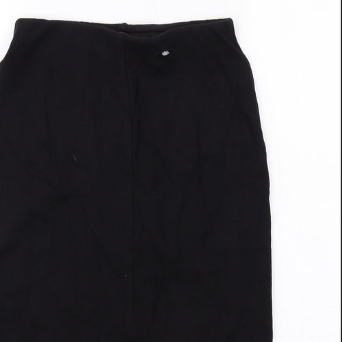 Dorothy Perkins Womens Black Viscose Straight & Pencil Skirt Size 8