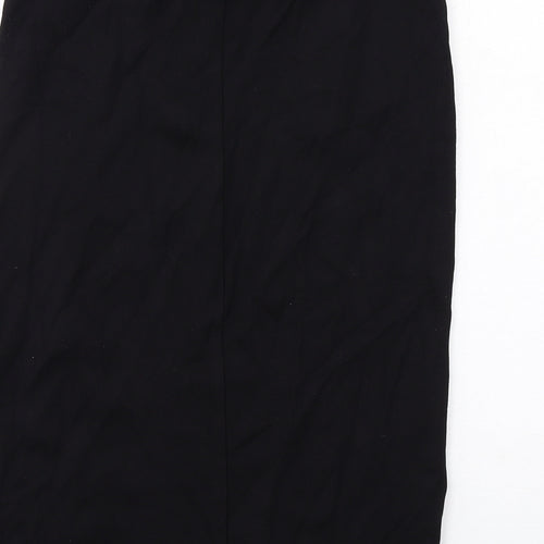 Dorothy Perkins Womens Black Viscose Straight & Pencil Skirt Size 8