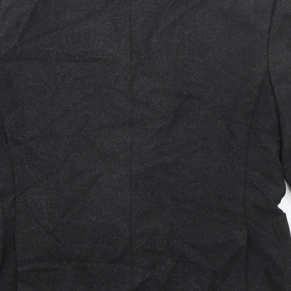 BHS Mens Black Polyester Jacket Suit Jacket Size 42 Regular