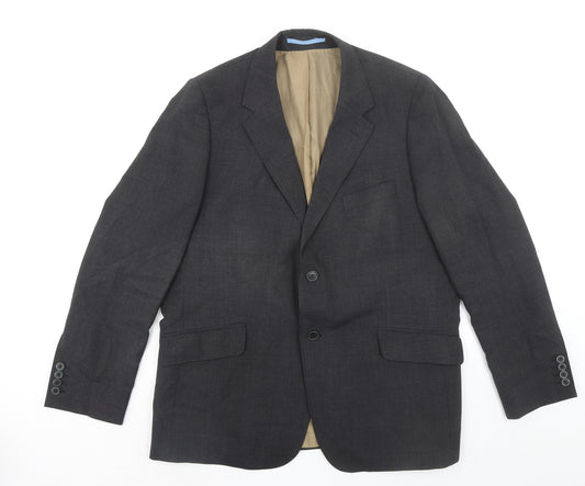 Rohan Mens Grey Polyester Jacket Suit Jacket Size 44 Regular