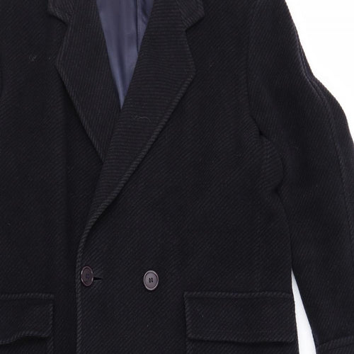 Paul Smith at CUE by Austin Reed Mens Blue Pea Coat Coat Size 40 Button