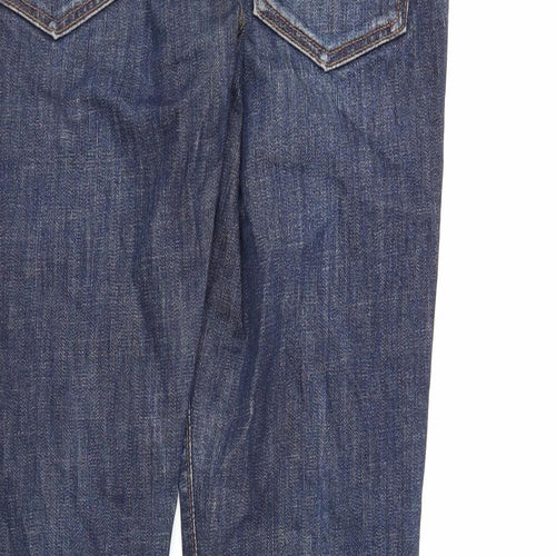 Gap Mens Blue Cotton Straight Jeans Size 32 in L31 in Regular Zip