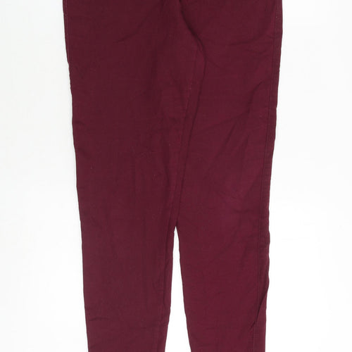 Denim & Co. Womens Red Cotton Jegging Jeans Size 12 Regular