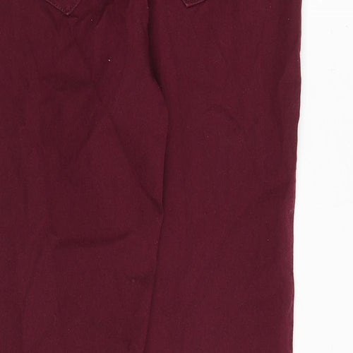 Denim & Co. Womens Red Cotton Jegging Jeans Size 12 Regular