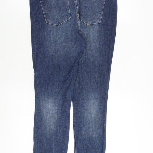 River Island Womens Blue Cotton Skinny Jeans Size 12 Slim Zip
