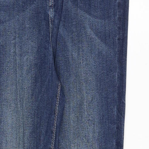 River Island Womens Blue Cotton Skinny Jeans Size 12 Slim Zip