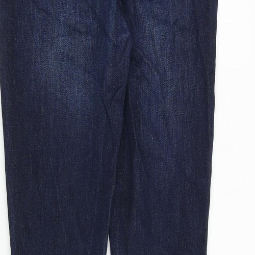 Gap Womens Blue Cotton Skinny Jeans Size 26 in Relaxed Zip