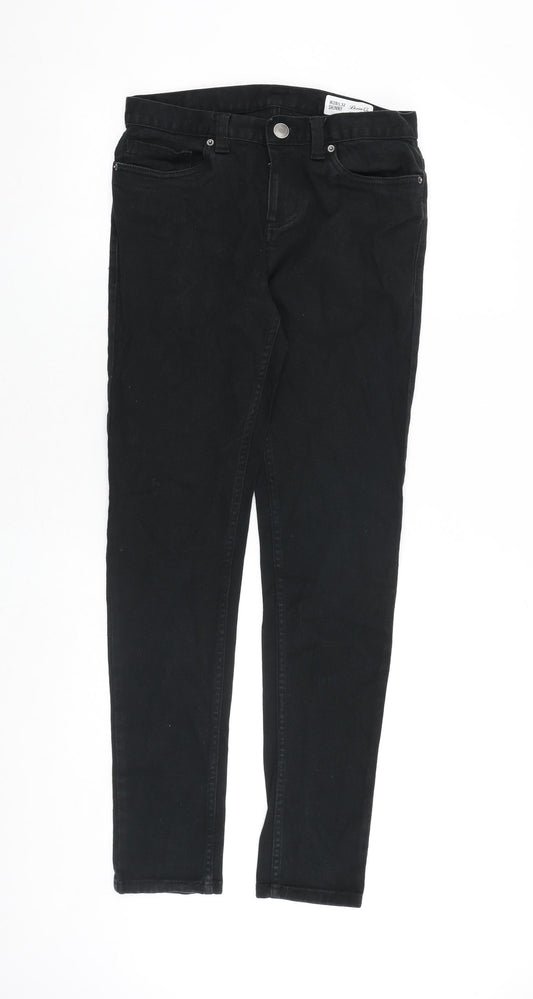 Denim & Co. Mens Black Cotton Skinny Jeans Size 28 in L32 in Slim Zip