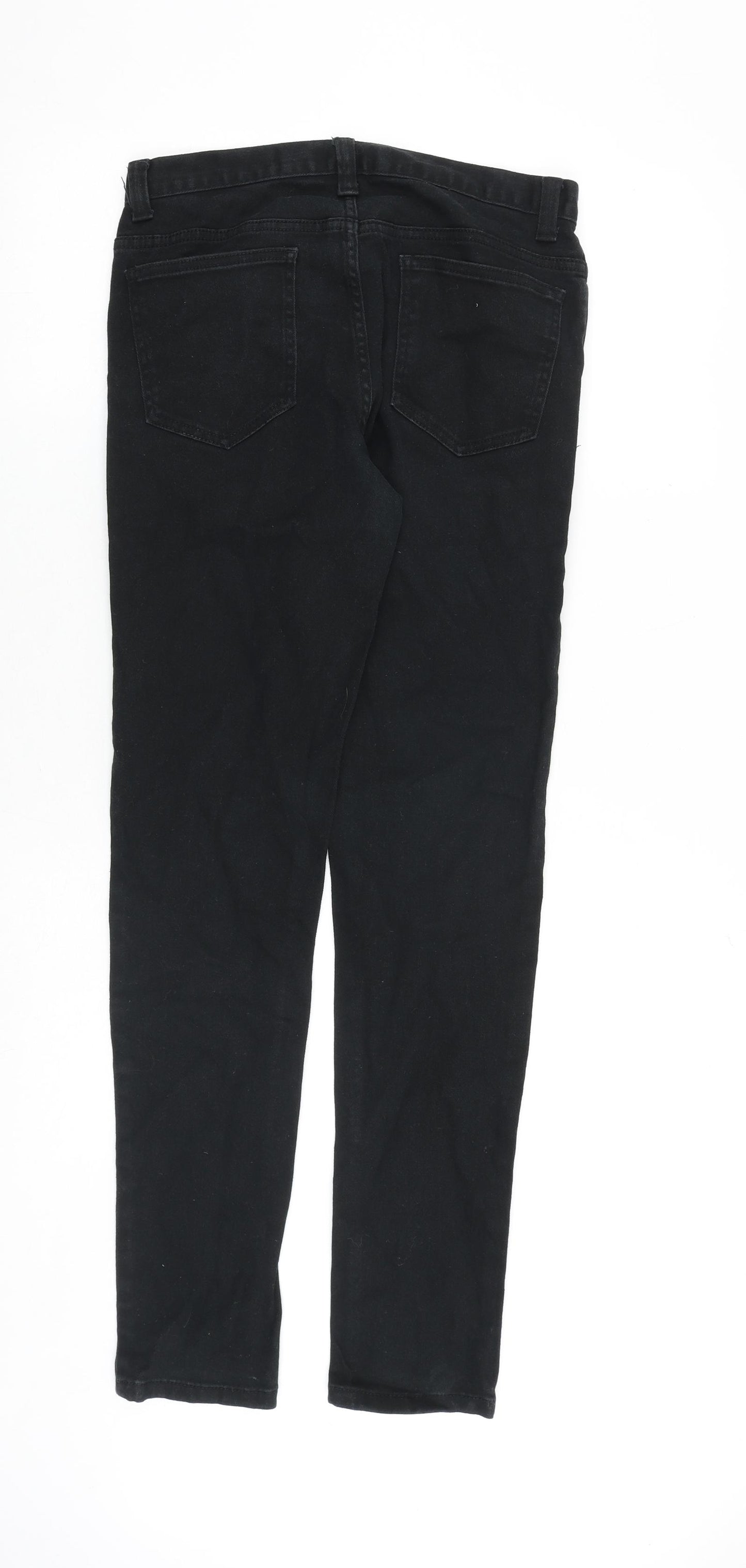 Denim & Co. Mens Black Cotton Skinny Jeans Size 28 in L32 in Slim Zip