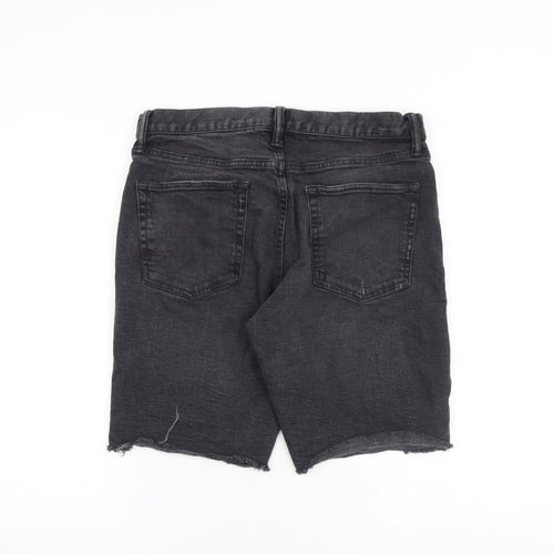 Gap Mens Grey Cotton Bermuda Shorts Size 32 in Regular Zip