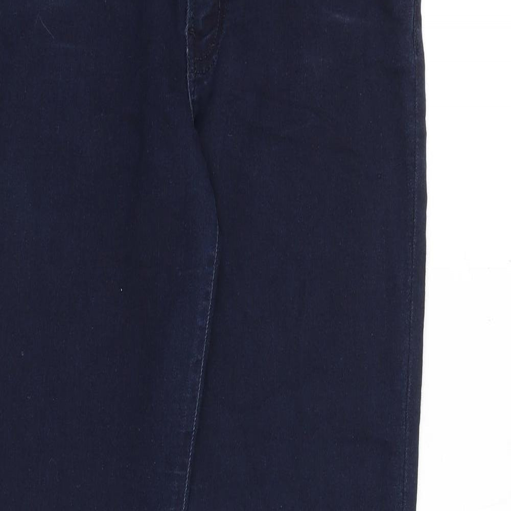 The Kooples Womens Blue Cotton Skinny Jeans Size L Regular Zip